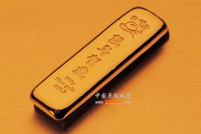 2008年鼠年贺岁金条100g